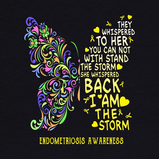 endometriosis butterfly i am the storm by TeesCircle